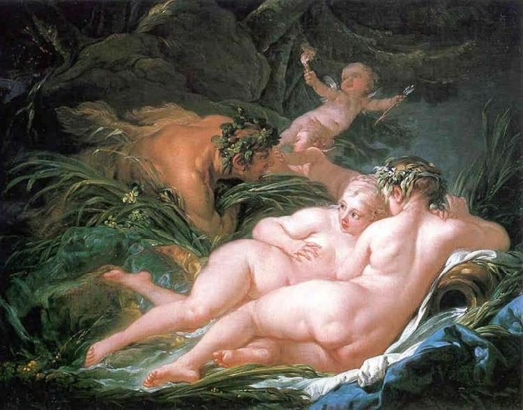Francois Boucher Pan and Syrinx China oil painting art